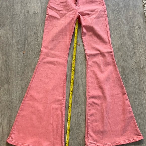 Santorini Super Stretch Flare Jeans - Pink, women’s size 5 - Picture 4 of 4